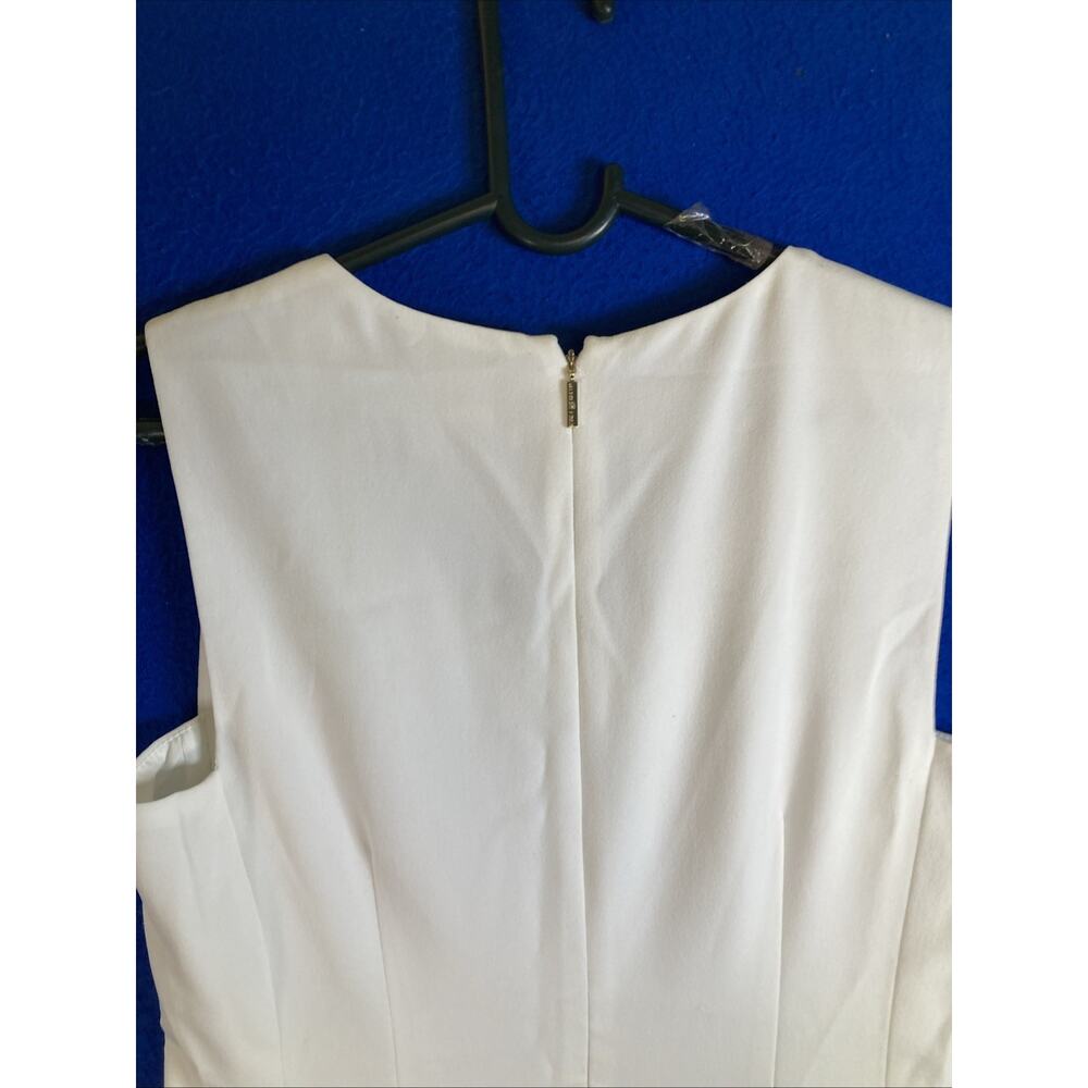 Karl Lagerfeld Paris White Sleeveless Sheath Dress NWT Size 4 - Picture 16 of 16